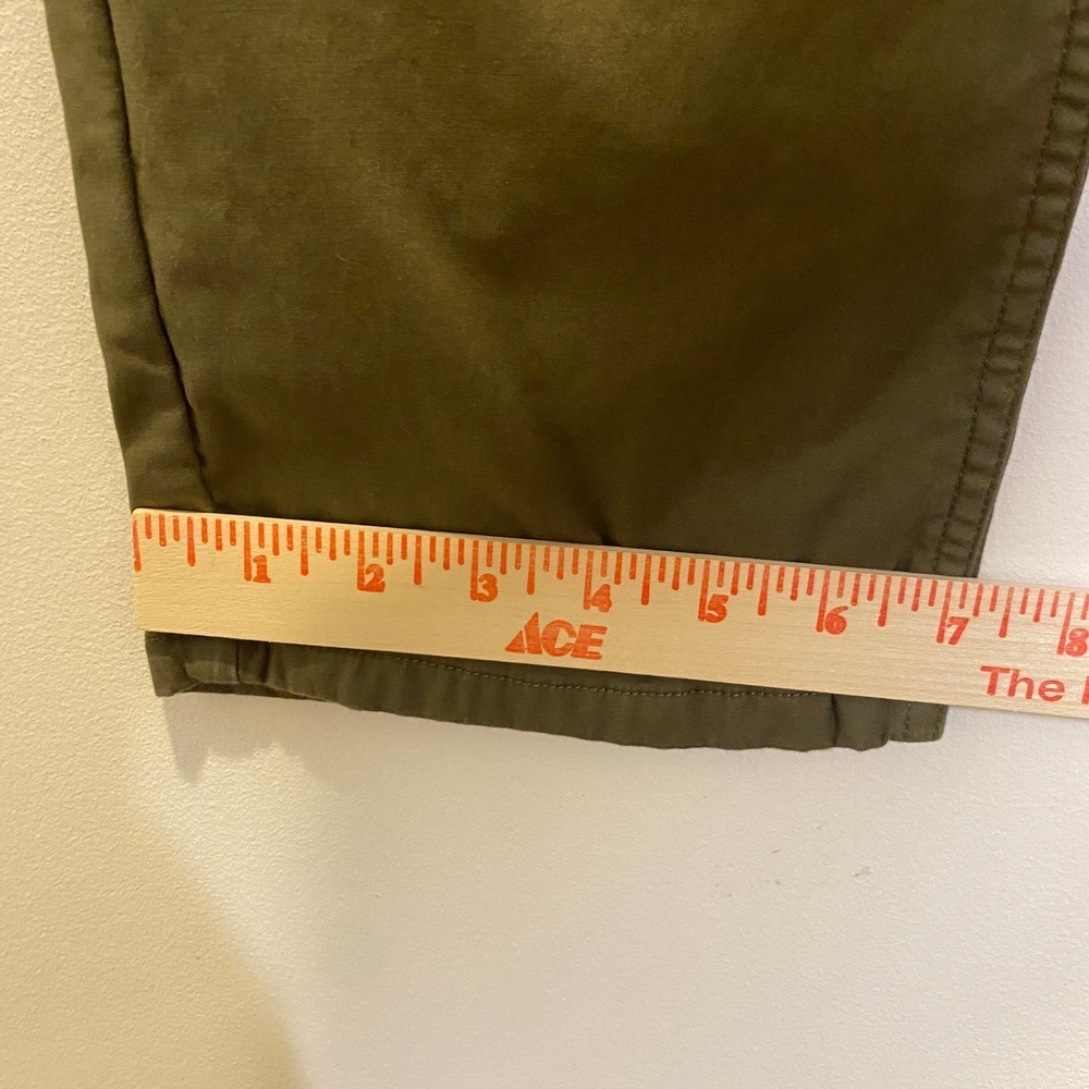 Bonobos Chinos Mens 33x32 Olive Excellent Plaid Flannel Lined Athletic Fit - Picture 8 of 10